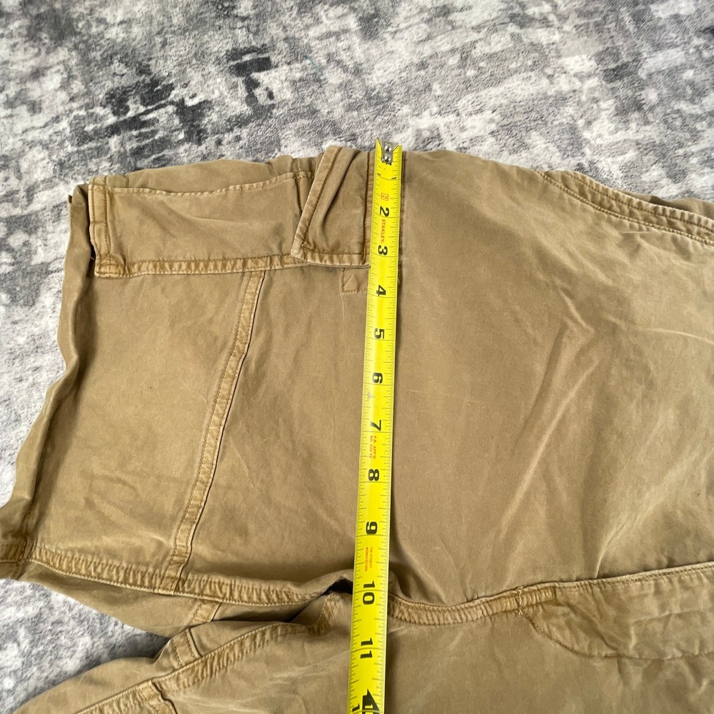 American Eagle Mens 33 Flex Cargo Shorts Khaki Solid Skater Utility Cargo - Picture 7 of 12